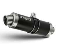 Escape homologado Storm GP en acero negro para BMW G 310 GS 17-24