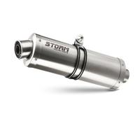 Escape homologado Storm OVAL Acero inox. para HONDA XRV 750 AFRICA TWIN 93-02