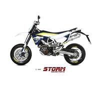 Escape homologado Storm Oval en acero inox. para HUSQVARNA 701 ENDURO/SUPERMOTO 17-20