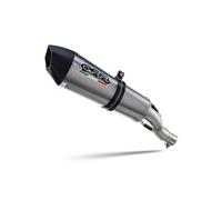 Escape marca GPR compatible con Moto Morini Seiemmezzo Scr 2022-2024, GP Evo4 Titanium, Escape semicompleto homologado, suministrado con db killer extraíble, catalizador y colector