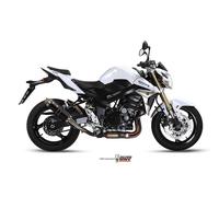 MIVV Silenciador de escape GP S.037.LXB Acero negro para Suzuki GSR 750 2011-2016