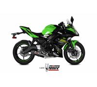 MIVV Tubo de escape silenciador Oval Carbono Carby para Kawasaki Z 650 2017-2023