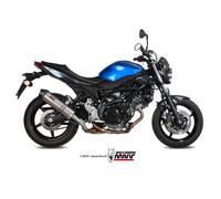 Mivv Suzuki Sv 650 2016 16 Escape Moto Silenciador Oval Titanium Carbon Cap