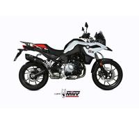 MIVV Silenciador Escape Suono B.033.L9 Sport Sound Acero inoxidable Negro BMW F 750/850 GS 2018-2024
