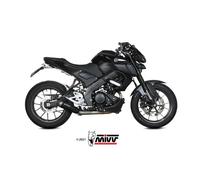 MIVV Silenciador X-M1 - Escape completo acero inoxidable negro para Yamaha YZF-R125/MT-125