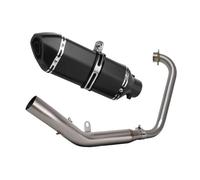 Escape Motocicleta para Zontes ZT125 ZT 125 U1 G1 Z1 Z2 2021-2025 Silenciador Hexagonal con Conexión De Colector Y DB Killer Tubo Moto(D Full BK)