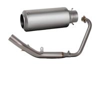 Escape Motocicleta para Zontes ZT125 ZT 125 U1 G1 Z1 Z2 2021-2025 Silenciador S1 De Conexión De Colector De Acero Inoxidable Escape Tubo Moto(C)