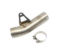 Escape Motocicleta Silenciador Motocicleta Tubo Enlace Intermedio Escape Acero Inoxidable Para B&MW S1000RR S 1000 RR 2009 2010 2011 2012 2013 2014 2015 2016 Silenciadores Extremo Escape(Plata)