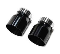 Escape Para Coche 2 Piezas Para F22 F23 Para M235i Para M240i F20 F21 Para M135i Para M140i F30 F31 Para M335i ID60mm Punta Escape Silenciador Tubo De Escape(Negro)