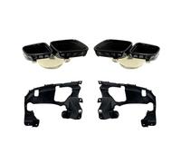 Escape Para Coche Difusor De Parachoques Trasero Y Silenciador Tubo Escape Para Mercedes Para Benz W167 GLE53 GLE63 Para AMG 2020-2022 Silenciador(Negro)