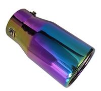 Escape para Coche para Lexus GX400 Flat Mouth, Extremo de Acabado de Acero Inoxidable Punta de Silenciador Trasero,Colorful