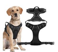 Escape Proof - Arnés de cables para perros ajustable sin tirones | Suave acolchado sin estrangulamiento, correa reflectante de alto rendimiento para razas pequeñas y grandes, entrenamiento al aire