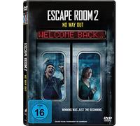 Escape Room 2: No Way Out (DVD) (DVD) Russell Taylor Miller Logan Woll Moore