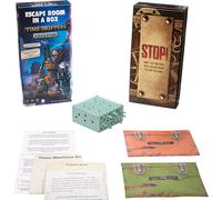 Escape Room in A Box de Mattel Games: TIME Drifters KIRA'S Story, juego de fiesta para 1 a 4 jugadores con pistas y rompecabezas. Comb nalo con K