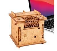 Escape Room Puzzle Box - Wooden Logic Challenge Game | Interactive Puzzle Box for Adults, Friends, Home, Party, Gatherings, Holidays, Birthday, Brain Teaser, Fun Gift, Team Activity