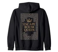 Escape Room Queen Mujeres Desafío Juego Noche Diversión Sudadera con Capucha