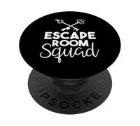 Escape Room Squad Shirt Adventure Game Group Team PopSockets PopGrip Adhesivo