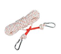 Escape Safety Rope, Steel Wire Core Cord Survival Rope, Double Hook Design Portable Rescue Tool, Multi-Functional for Hiking, Camping, and Construction, 8mmx10m, 10mmx20m, 12mmx50m