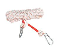 Escape Safety Rope, Steel Wire Core Cord Survival Rope, Double Hook Design Portable Rescue Tool, Multi-Functional for Hiking, Camping, and Construction, 8mmx10m, 10mmx20m, 12mmx50m