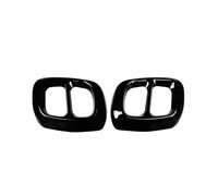 Escape Salida Doble Curva Para Para Benz Para GLB Para GLA Class Para X247 Accesorios Automóviles Silenciador Garganta Tubo Escape Cubierta Cola Embellecedor(A Style-Silver)