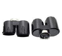 escape salida doble extremo Para BMW Para Serie 3 G20 G21 330i 320d 330d 325i 2019-2025 Tubos Escape Actualización Fibra Carbono Boquilla Punta Silenciador Negro(Carbon Fiber 7)