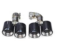 escape salida doble extremo Para BMW Para X3 G01 2018-2021 Modificado X3M Parachoques Sistema De Escape Boquilla Silenciador Punta Tubo Tubos Extremo Coche Cuatrimoto(5)
