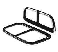 escape salida doble extremo Para Land Para Rover Para Velar 2017-2021 Cubierta Embellecedora Tubos Silenciador Escape Trasero(Black)