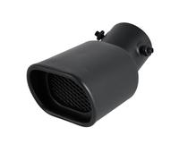 Escape Salida Única Directo 1 Unidad De Punta Escape Acero Inoxidable Negro Con Forma Corazón Para Silenciador Tubo Accesorio Para Coche Estilo Piezas Accesorios(Black-6)