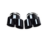 Escape Salida Única Directo Para BMW Para X5 Para X6 G05 G06 Tubo De Escape Cuádruple Bilateral 1 A Dos Punta Silenciador Acero Inoxidable Piezas Accesorios(Black)