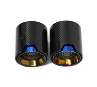 Escape Salida Única Directo Para BMW Serie 2 F22 F23 M235i M240i F20 F21 M135i M140i F30 M335i M340i Punta De Silenciador Escape ID60mm Unidades Piezas Accesorios(Blue)