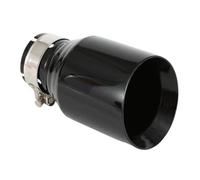 Escape Salida Única Directo Para VW Serie Tubo De Escape Universal Modificado Con Borde Biselado Y Punta De Silenciador Brillante 1 Unidad Piezas Accesorios(54MM IN 76MM OUT)