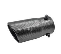 Escape Salida Única Directo Sistema Escape Fibra Carbono Para Coche Silenciador Grueso Punta Tubo Universal 70Mm Piezas Exteriores Acero Inoxidable Piezas Accesorios(Carbon Bevel310)