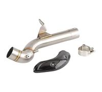 Escape Silenciador Moto para BMW para F750GS para F850GS 2018-2022 Tubo Conexión Acero Inoxidable. Cubierta del Silenciador Silenciadores De Escape(Type C)