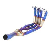 Escape Silenciador Moto para BMW para S1000RR 2019-2022 Colectores Deslizantes, Conector Frontal Aleación Titanio Sistema De Escape Motocicleta(5 Stainless Steel)