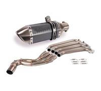 Escape Silenciador Moto para CB650F para CB650R para CBR650F 2014-2022 Sistema Silenciador Punta De Cola Tubo Enlace Delantero Escape Acero Inoxidable Slip On(9)
