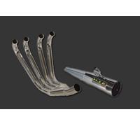 ESCAPE SISTEMAS COMPLETOS APROBADO MSR SILENCIADOR MOTO VINTAGE KAWASAKI Z 400 550 F 4/1 DERECHO BENTCONIC ACC