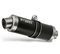 Escape Storm by Mivv negro Silenciador Gp Acero para Kawasaki Z 125 2019 > 2024