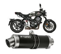 Escape Storm by Mivv negro Silenciador Gp Acero para Honda Cb 1000 R 2018 > 2022