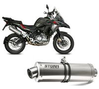 Escape Storm by Mivv Oval Acero inoxidable para Benelli TRK 502 X 2018 > 2026