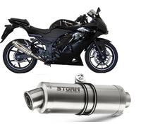 Escape Storm by Mivv Silenciador Gp Acero para Kawasaki Ninja 250r 2008 > 2013