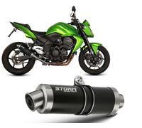 Escape homologado Storm GP Acero negro para KAWASAKI Z 750 / R 07-14