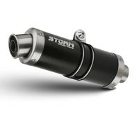 Escape homologado Storm GP Acero negro para SUZUKI GSX-R 1000 05-06