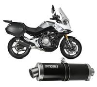 Escape Storm by Mivv Silenciador Oval Acero Negro para CF Moto MT 650 2021 2023