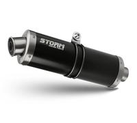 Escape Storm by Mivv Silenciador Oval Acero Negro para CF Moto MT 650 2021 2023