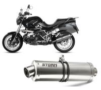 Escape Storm by Mivv Silenciador Oval Acero para Bmw R 1200 R 2011 > 2014