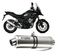 Escape Storm by Mivv Silenciador Oval Acero para Honda Cb 500 X 2017 > 2020