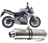 Escape Storm by Mivv Silenciador Oval Acero para Kawasaki Versys 650 2006 > 2014