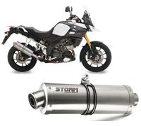 Escape Storm by Mivv Silenciador Oval Acero Suzuki Dl V-strom 1000 2014 > 2020