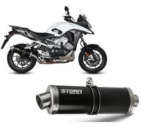 Escape Storm by Mivv Silenciador Oval Nero Acero Honda Cbr 900 Rr 1992 > 1995