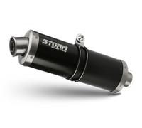 Escape Storm by Mivv Silenciador Oval Nero Acero Suzuki Gsx-r 600 1996 > 2000